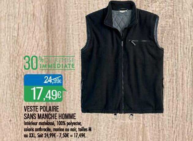 Veste Polaire Sans Manche Homme