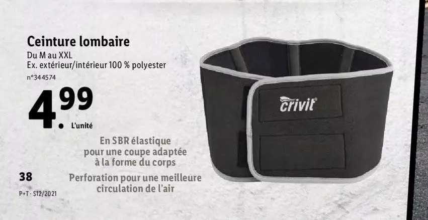 Ceinture Lombaire Crivit