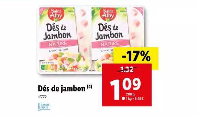 dés de jambon saint alby