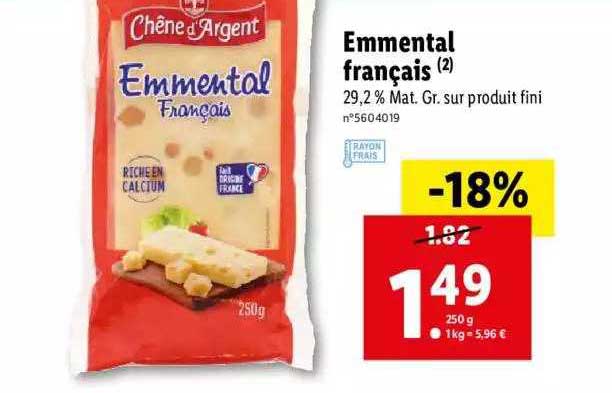 emmental français chêne d'argent