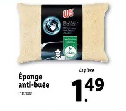 éponge anti-buée w5