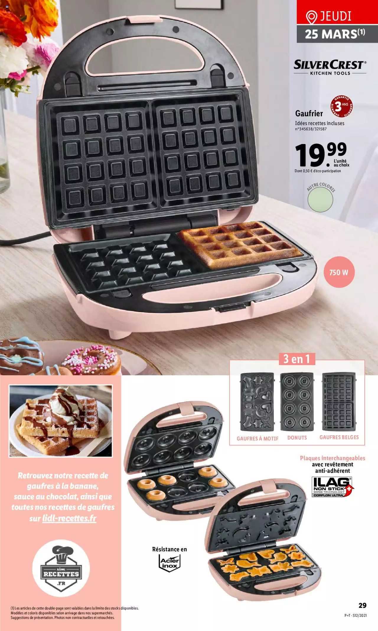 gaufrier silver crest