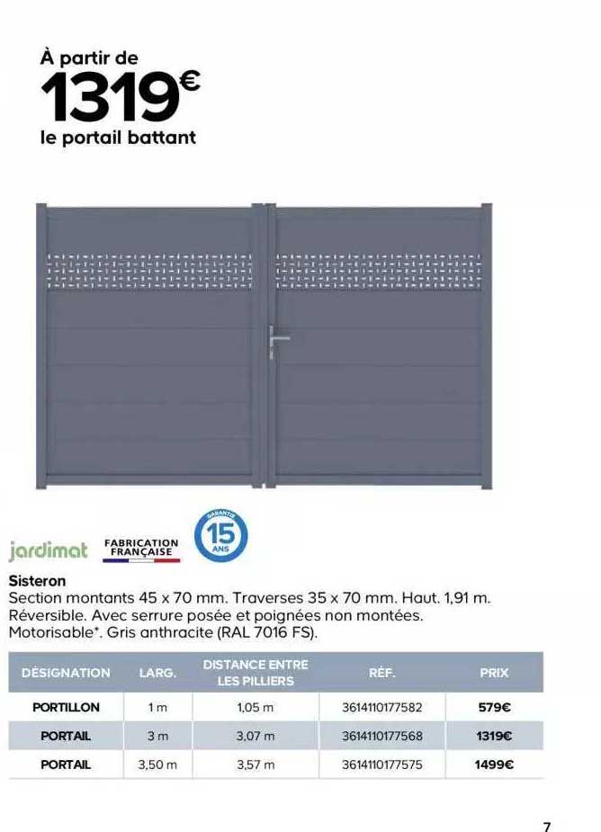 le portail battant sisteron jardimat