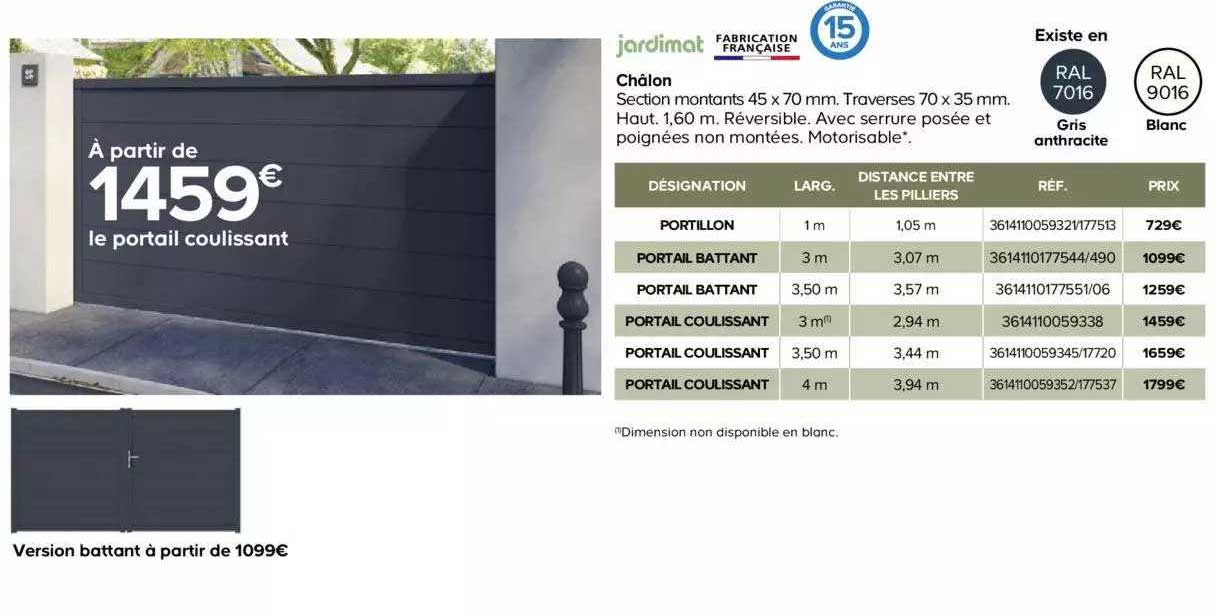 le portail coulissant châlon