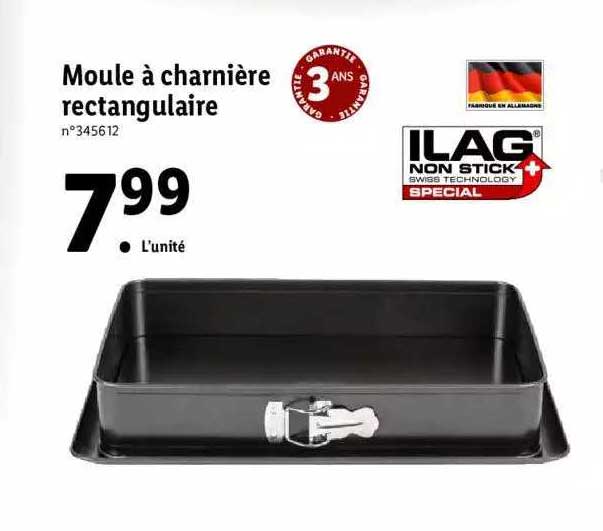 Moule à Charnière Rectangulaire