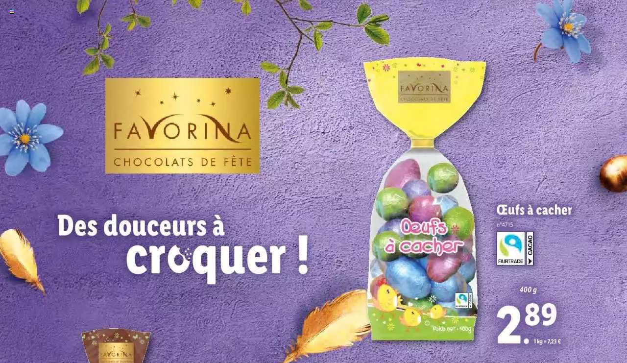 oeufs à cacher favorina