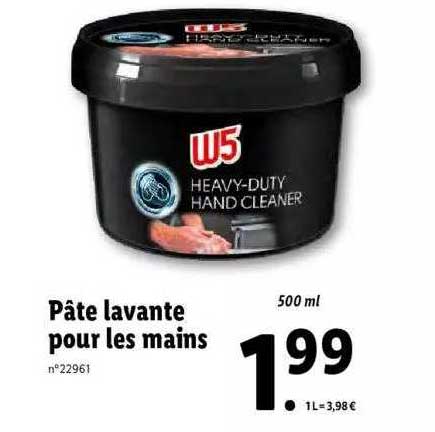 Pâte Lavante Pour Les Mains W5