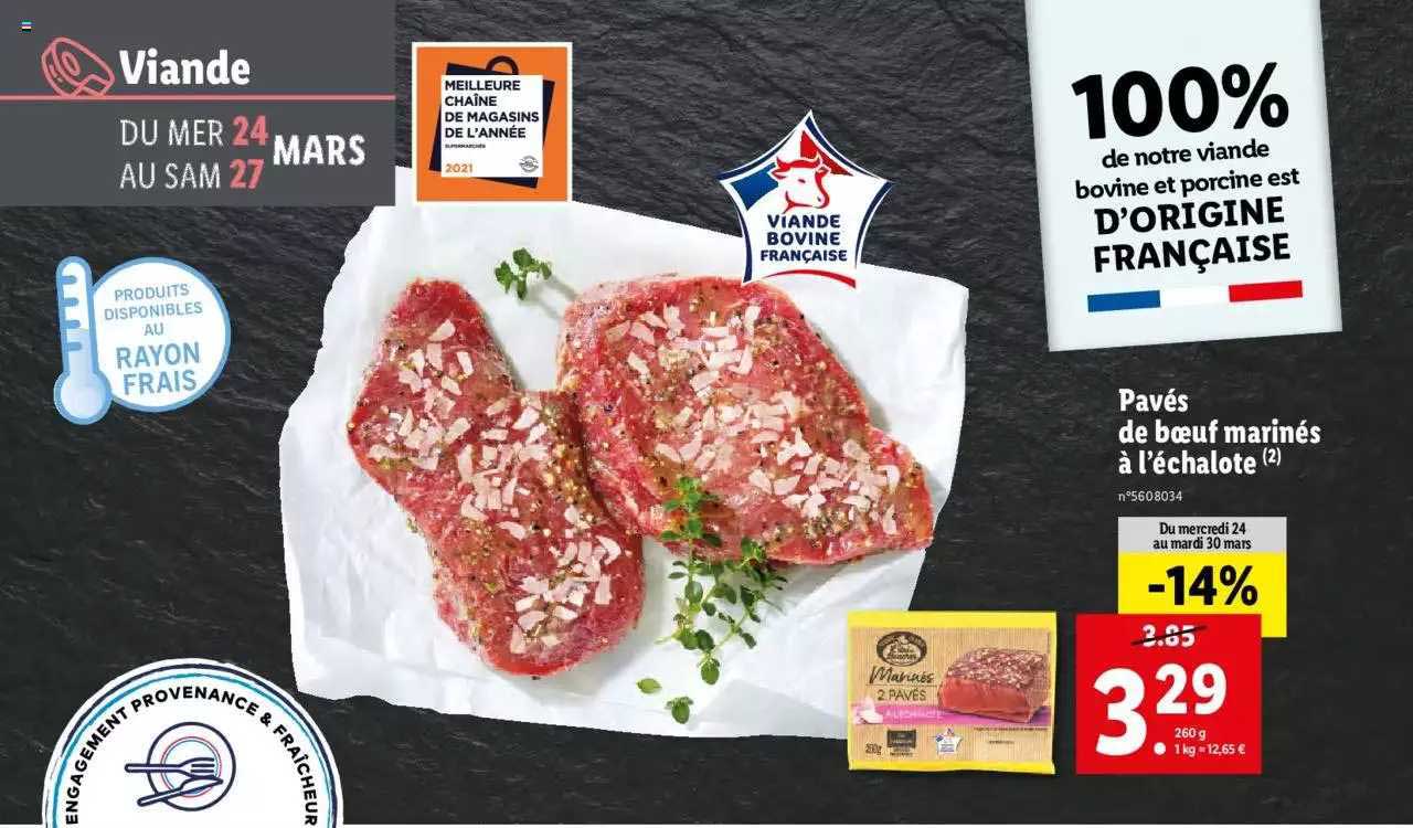 pavés de bœuf marinés à l'échalote