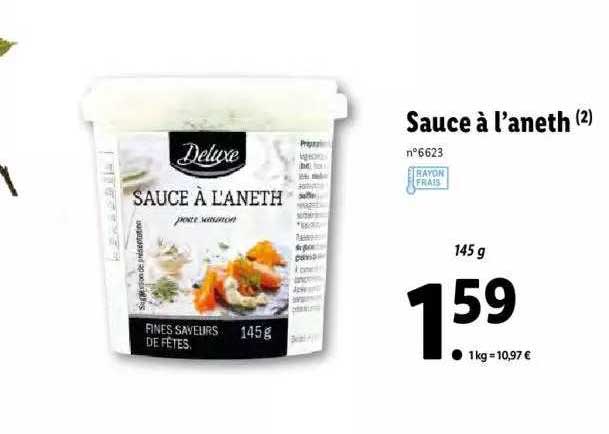sauce à l'aneth deluxe