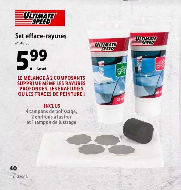set efface-rayures ultimate speed