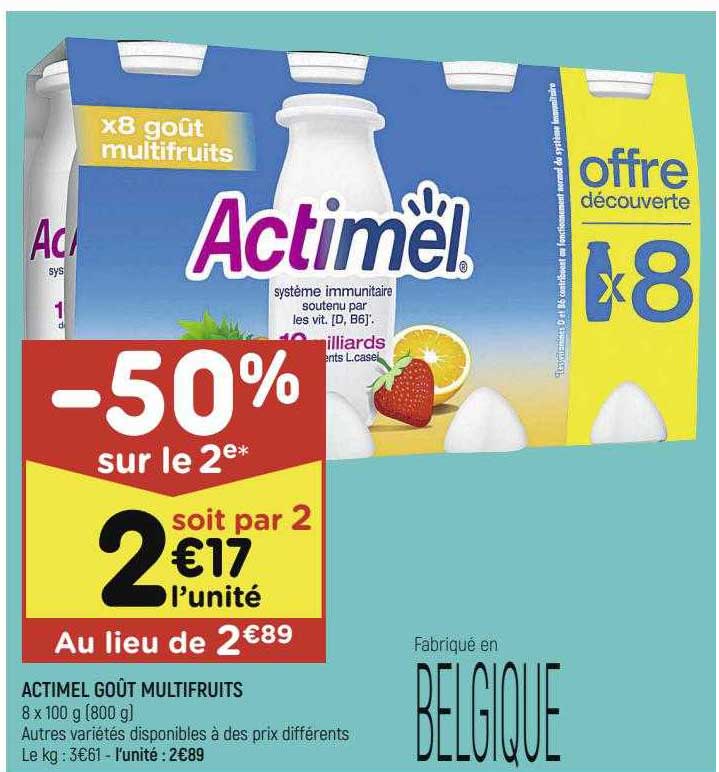 Actimel Goût Multifruits