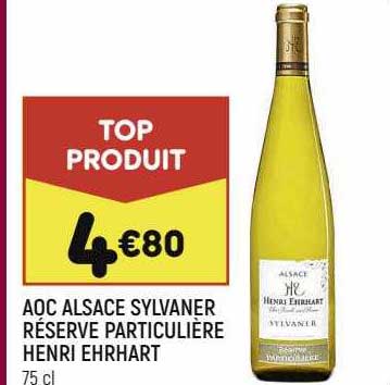 aoc alsace sylvaner réserve particulière henri ehrhart