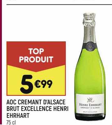 aoc crémant d'alsace brut excellence henri ehrhart