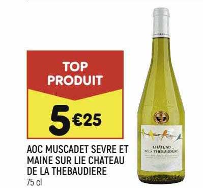 aoc muscadet sèvre et maine sur lie château de la thébaudière