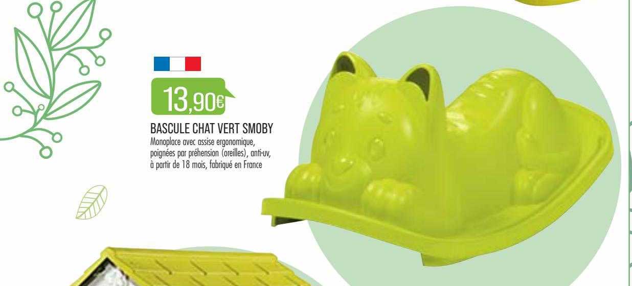 Bascule Chat Vert Smoby