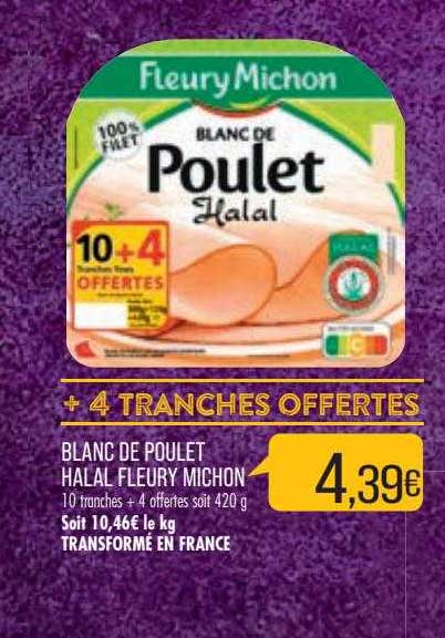 Blanc De Poulet Halal Fleury Michon