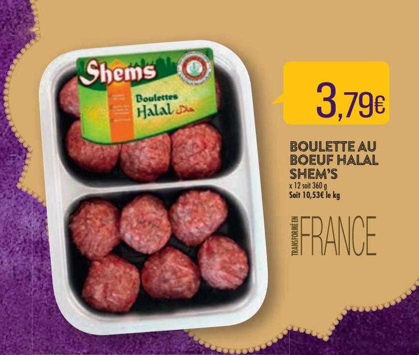 boulette au bœuf halal shem's