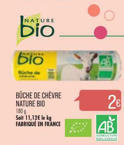 Bûche De Chèvre Nature Bio