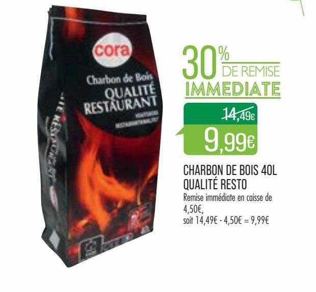charbon de bois 40l qualité resto