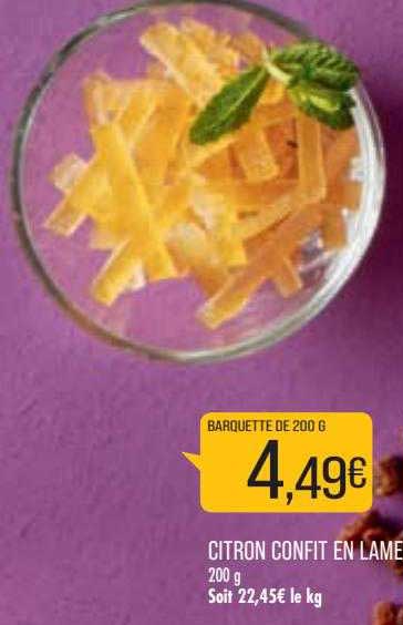citron confit en lamelle