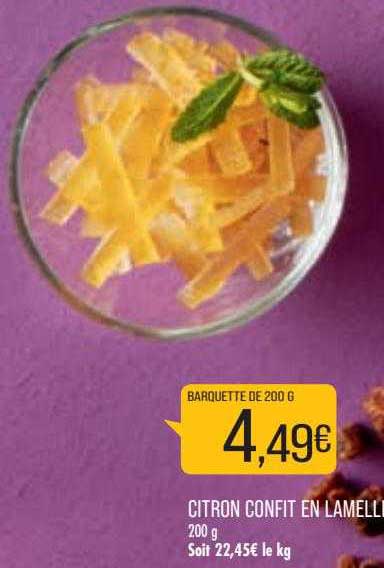 Citron Confit En Lamelle