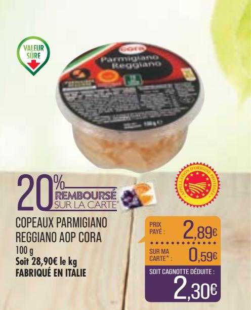 Copeaux Parmigiano Reggiano Aop Cora