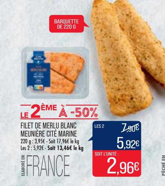 filet de merlu blanc meunière cité marine
