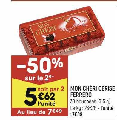 mon chéri cerise ferrero