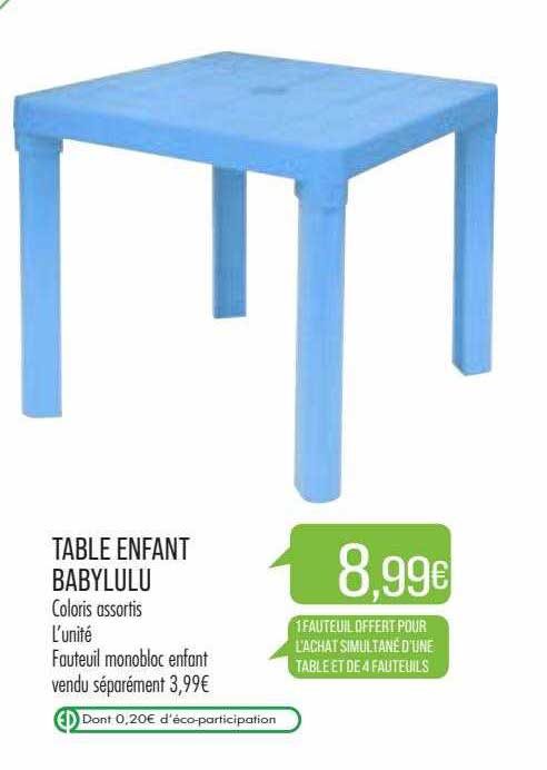 Table Enfant Babylulu