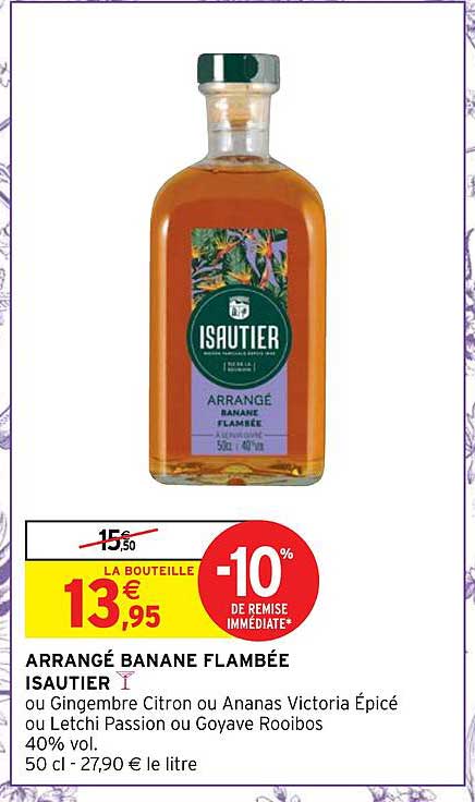 arrangé banane flambée isautier