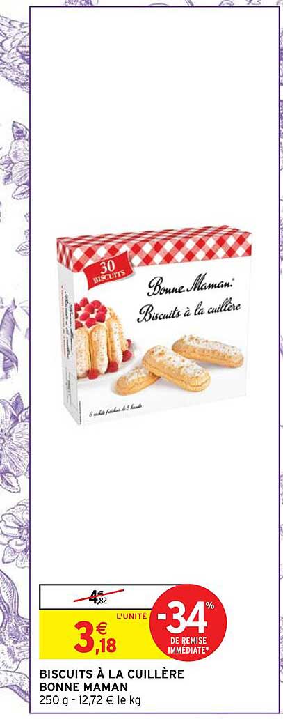biscuits à la cuillère bonne maman