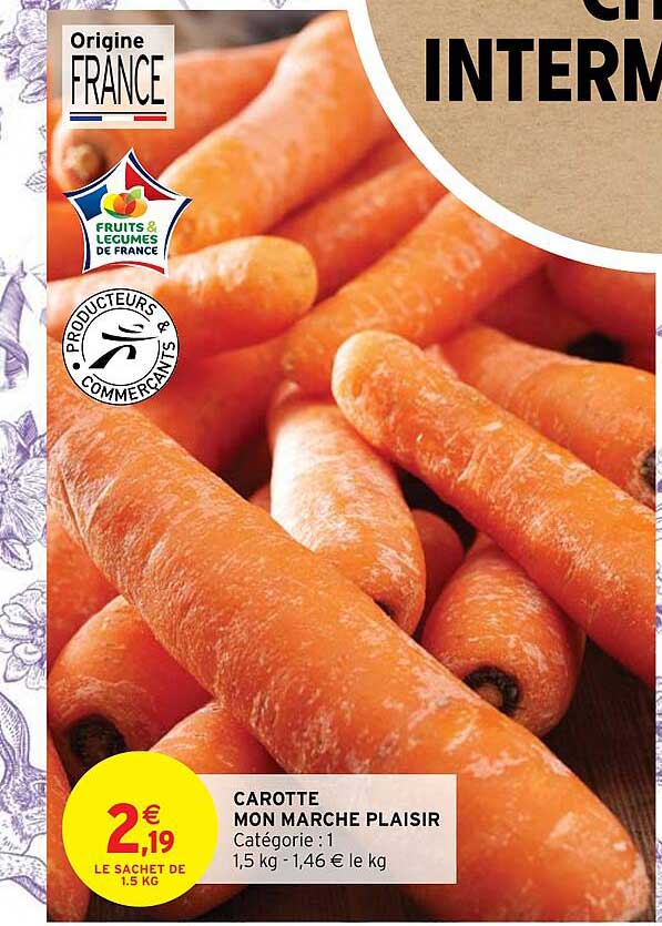 carotte mon marché plaisir