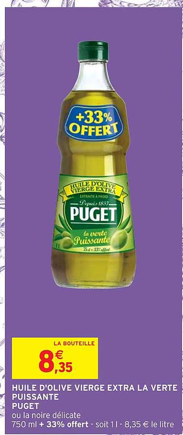 Huile D'olive Vierge Extra La Verte Puissante Puget