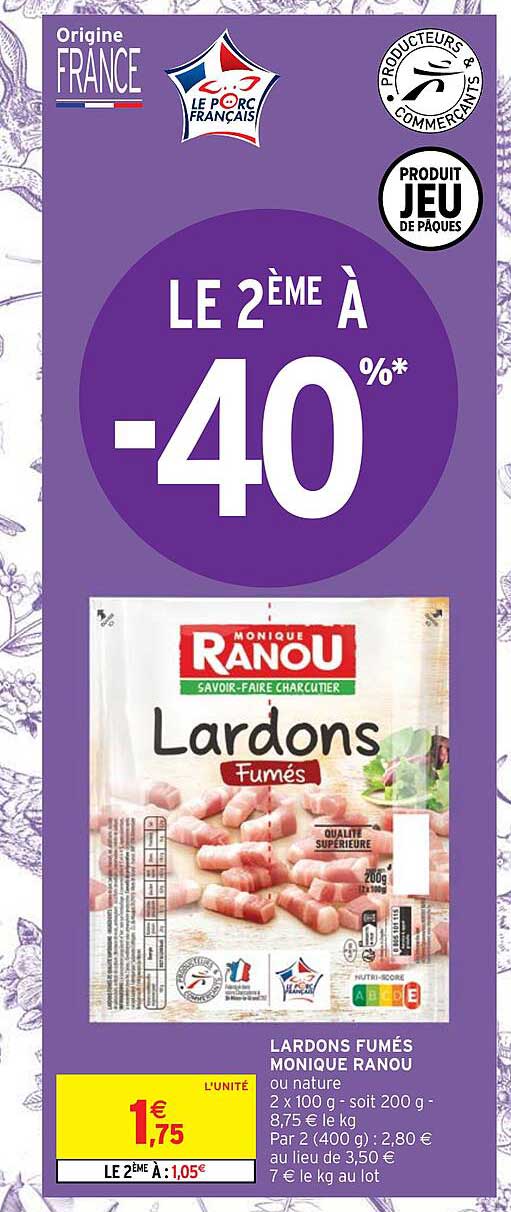 lardons fumés monique ranou