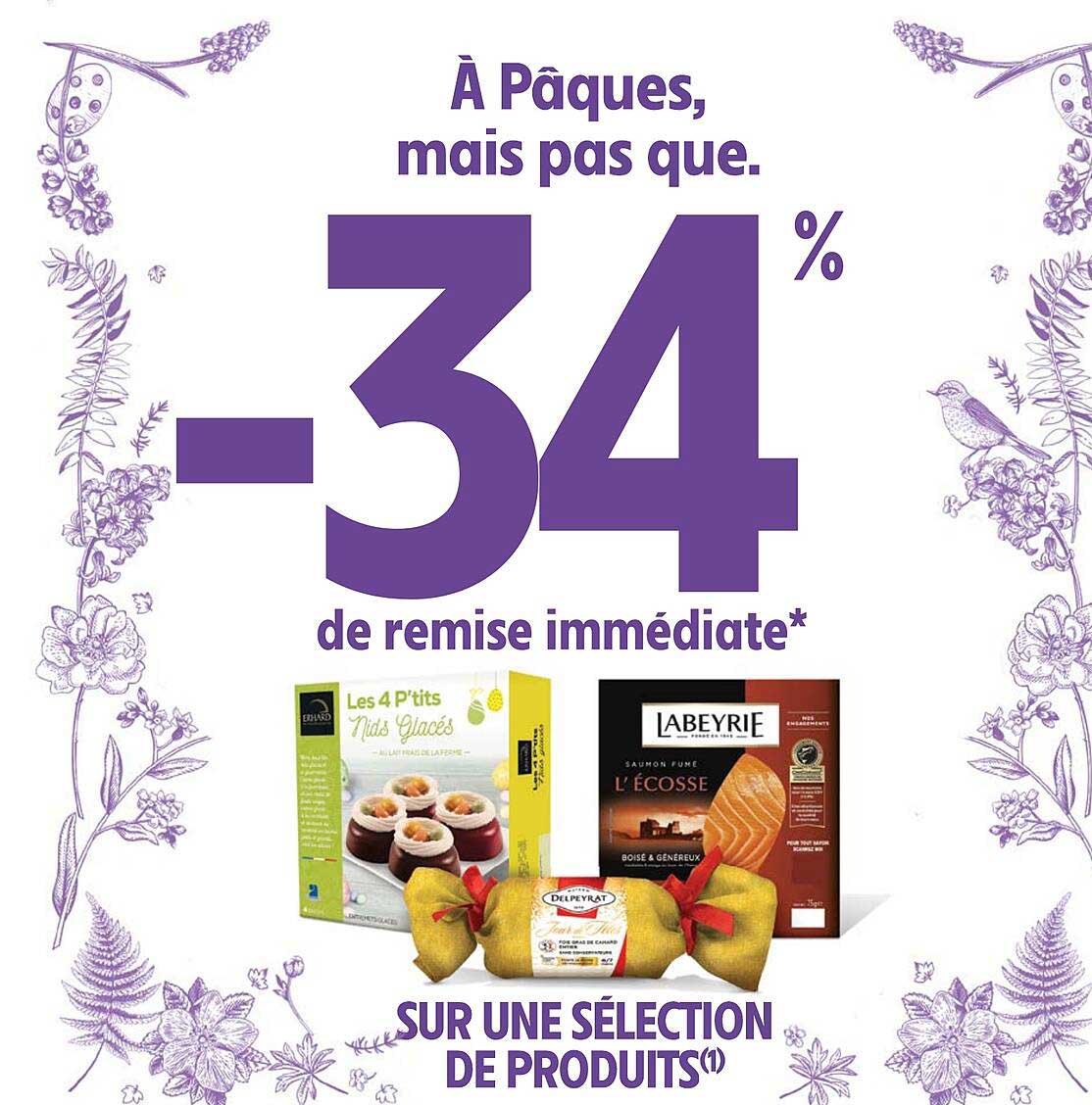 produits les 4 p'tits nids glacés, labeyrie
