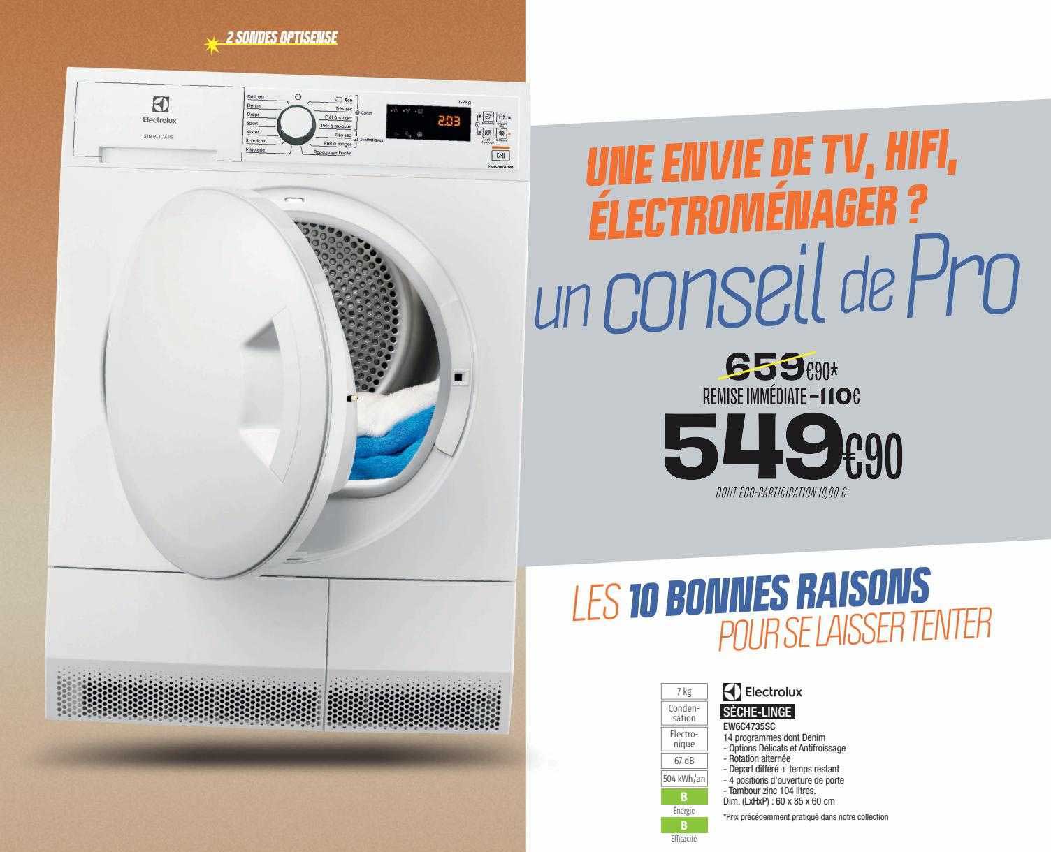 sèche-linge electrolux