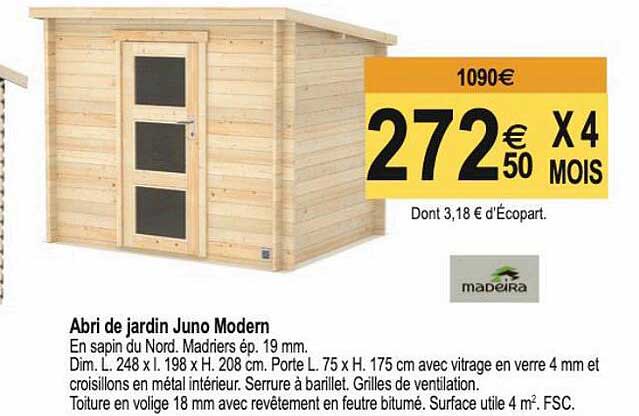 Abri De Jardin Juno Modern