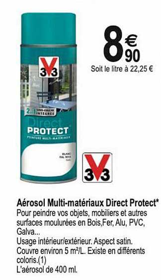 aérosol multi-matériaux direct protect v33