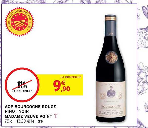 aop bourgogne rouge pinot noir madame veuve point