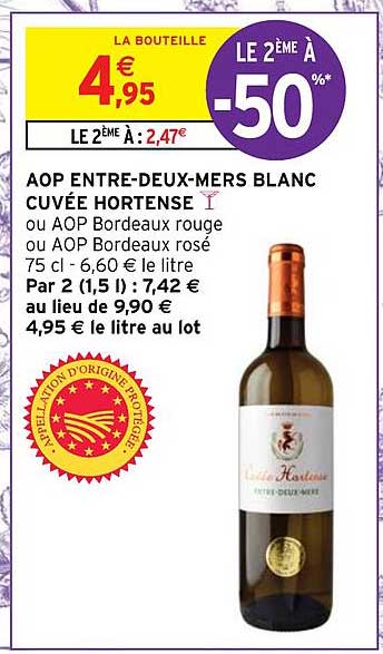 aop entre-deux-mers blanc cuvée hortense