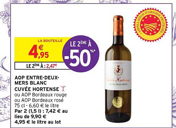 aop entre-deux-mers blanc cuvée hortense