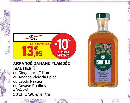 arrangé banane flambée isautier