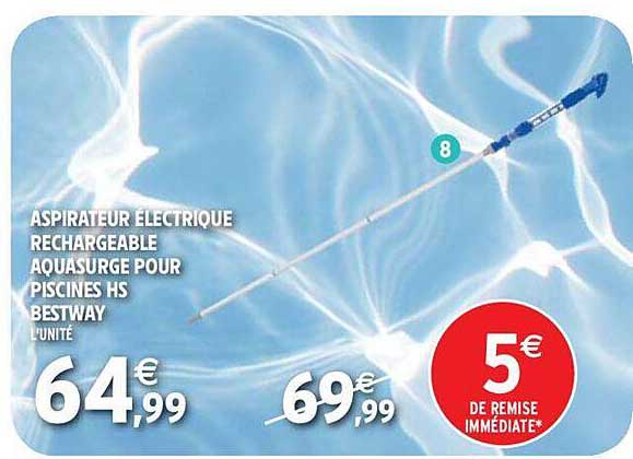 aspirateur électrique rechargeable aquasurge pour piscines hs bestway
