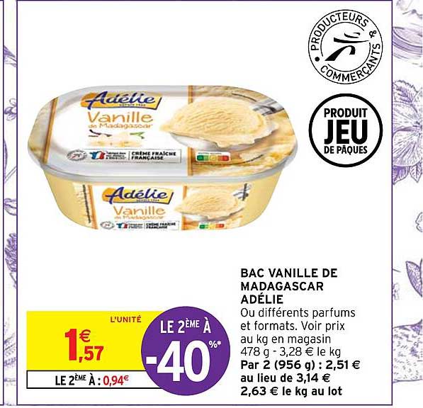 Bac Vanille De Madagascar Adélie