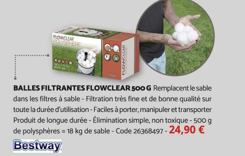 balles filtrantes flowclear 500g bestway