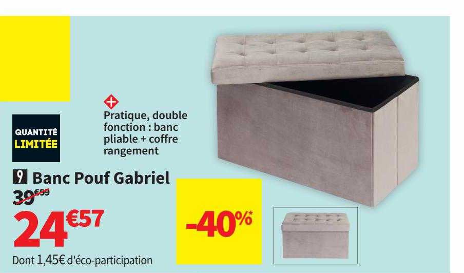 banc pouf gabriel