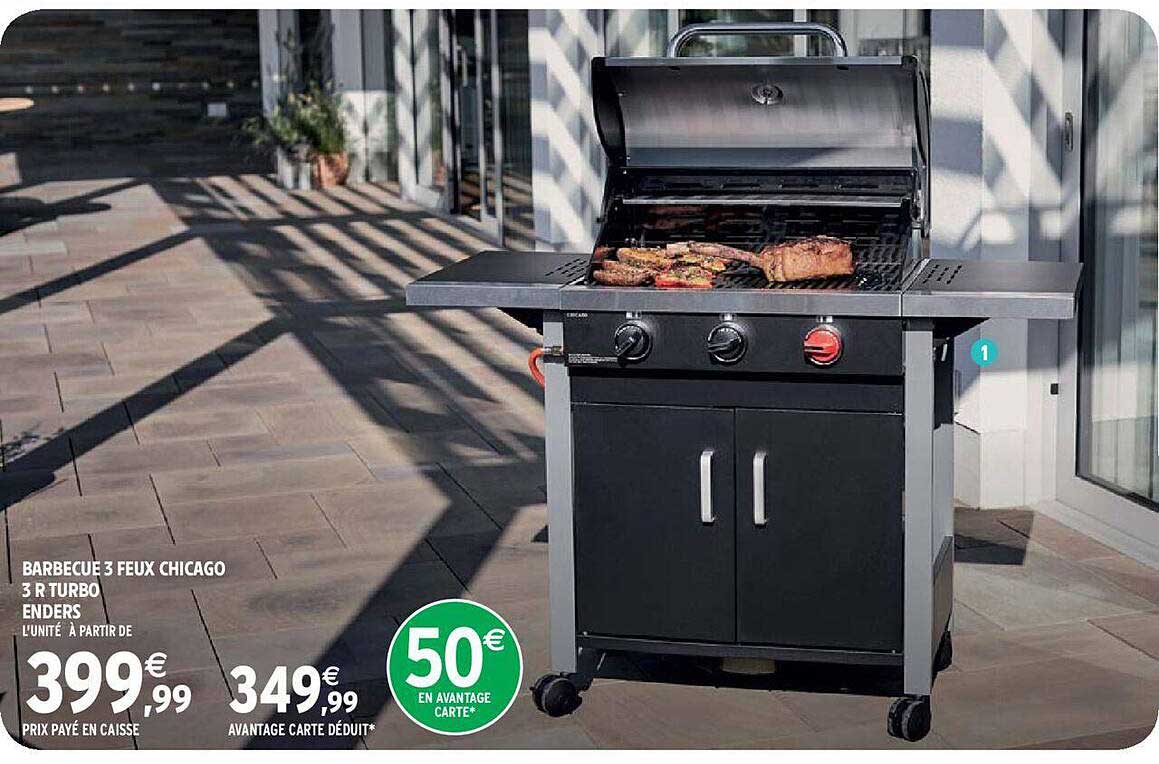 barbecue 3 feux chicago 3 r turbo enders