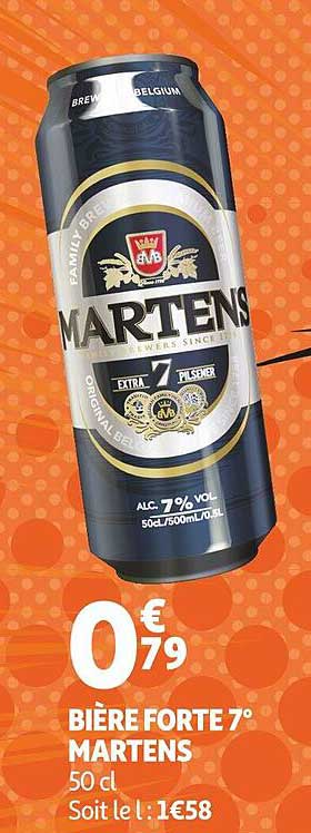 bière forte 7° martens