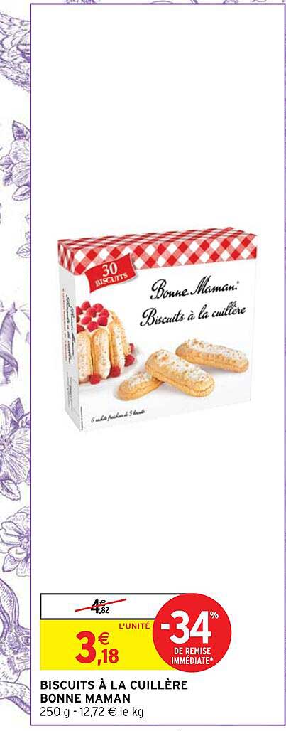 biscuits à la cuillère bonne maman