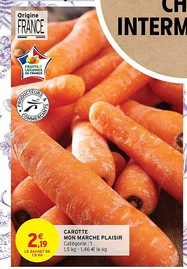 carotte mon marché plaisir